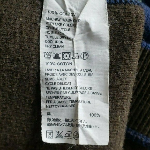 Tommy Bahama Men's Blue Pullover Sweater 1/4 Zipper Front Mock Neck - Picture 6 of 6